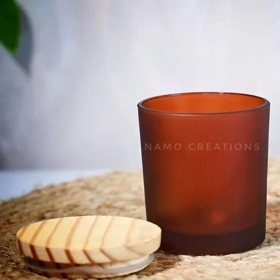200 ml frost jar candle making amber.webp