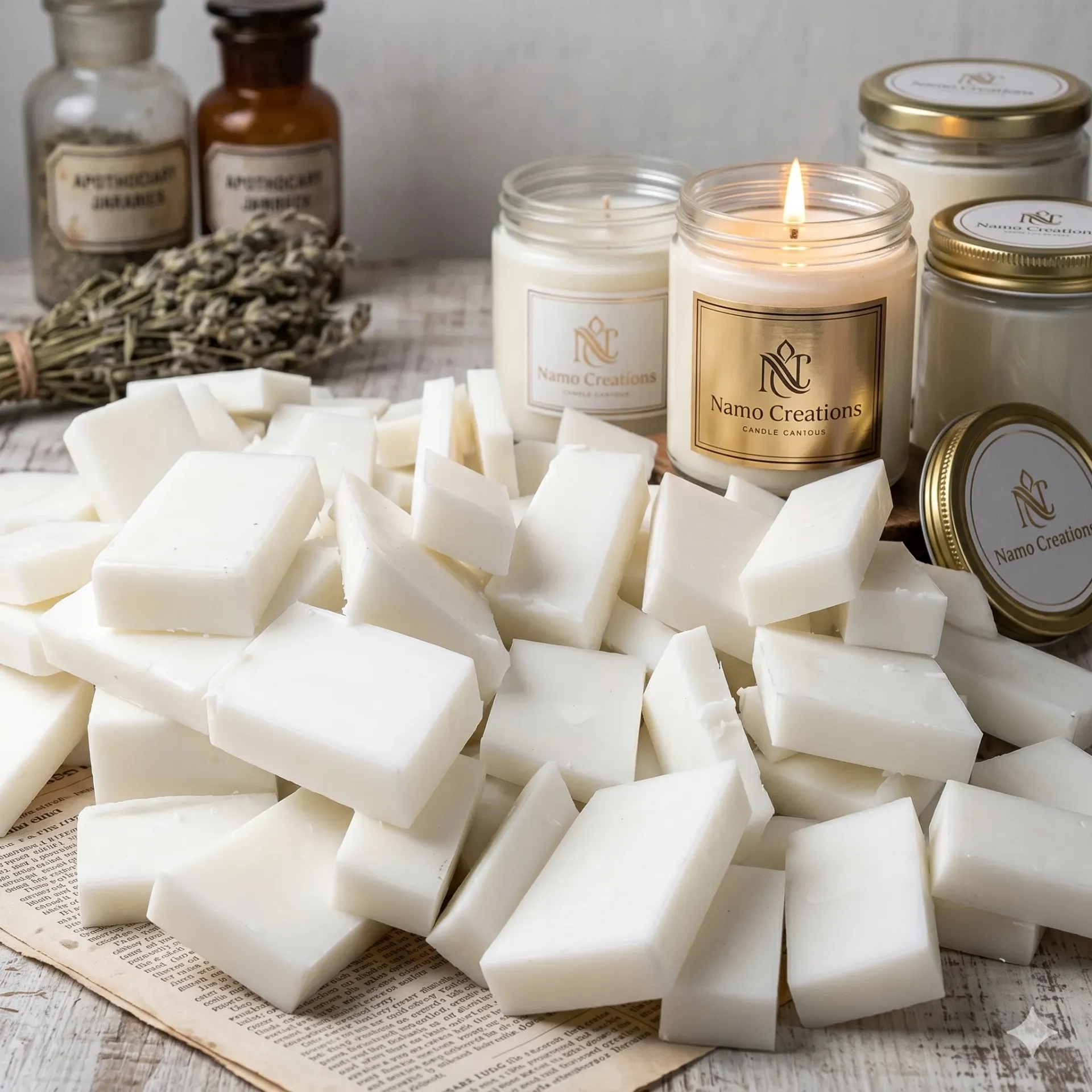 [110005] Soy Wax Chunks 632 for Mould, Pillar and Jar Candles