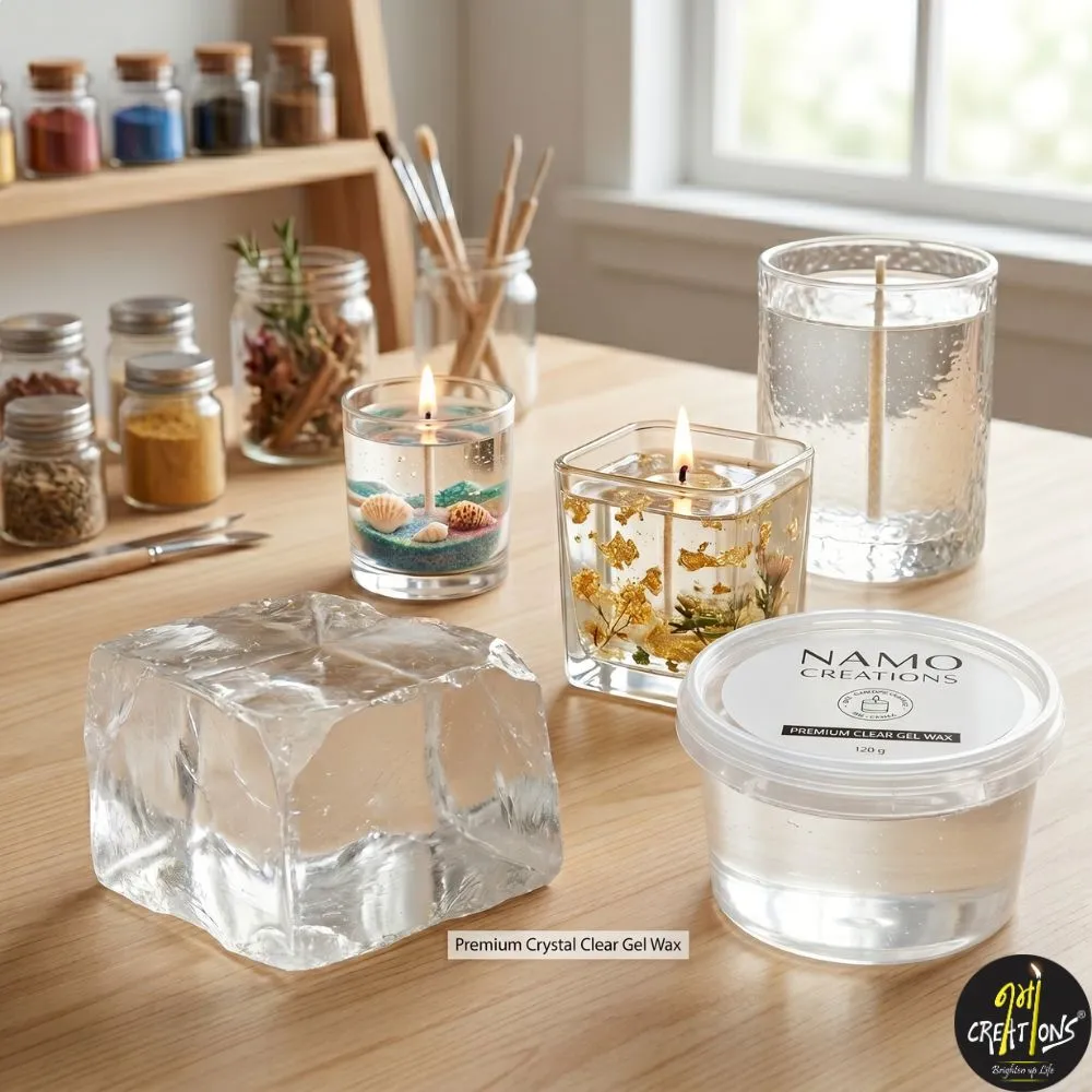 [110008] Gel wax Candles for Candles- Medium Hard