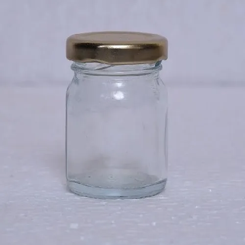 [140011] 60 ml Lug Cap Transparent Glass Jar for Candle Making