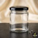 200 ml Lug Cap Transparent Glass Jar for Candle Making