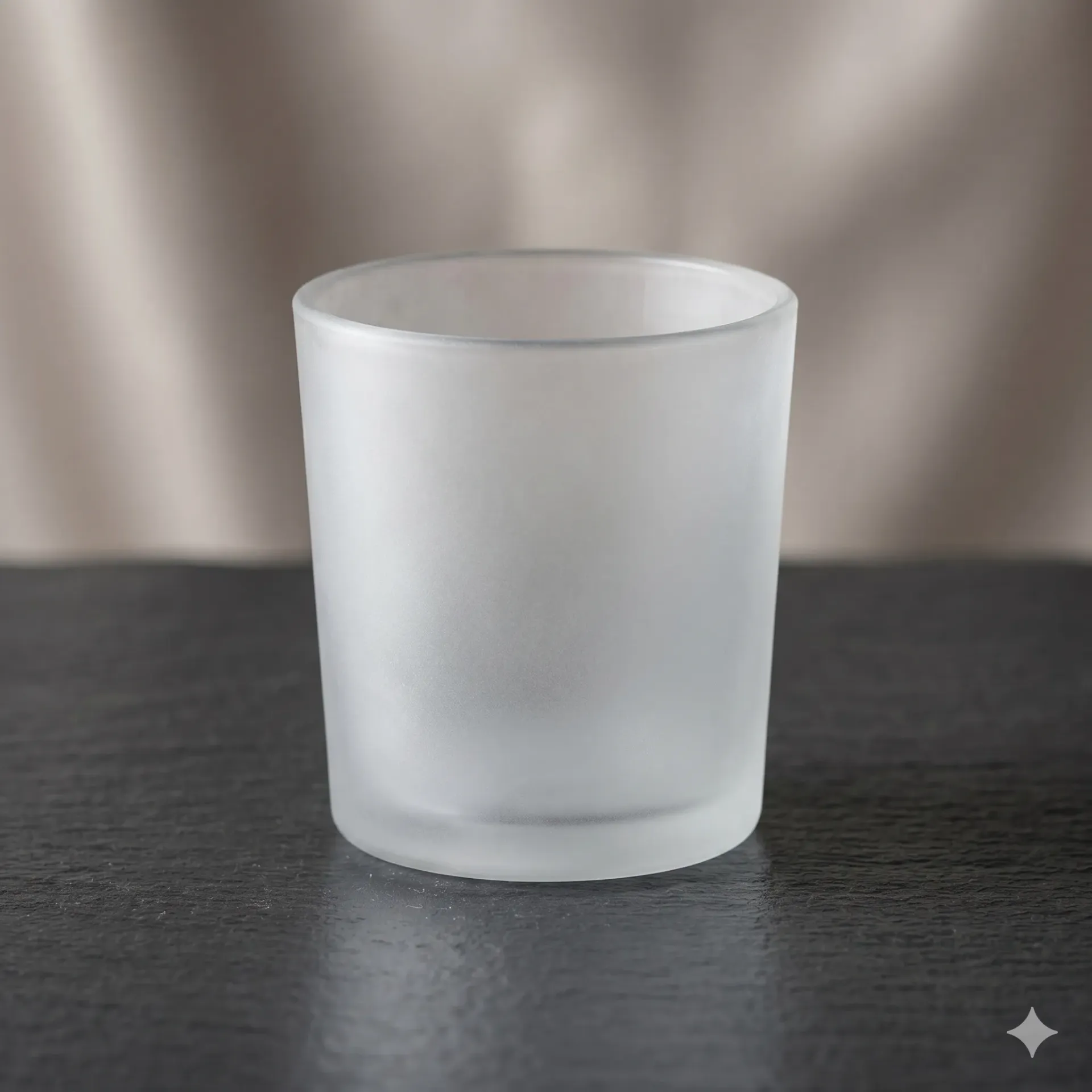 [140017] 100 ml Frost Glass Jar for Candle Making