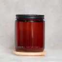 250 ml Screw Cap Amber Glass Jar for Candle Making