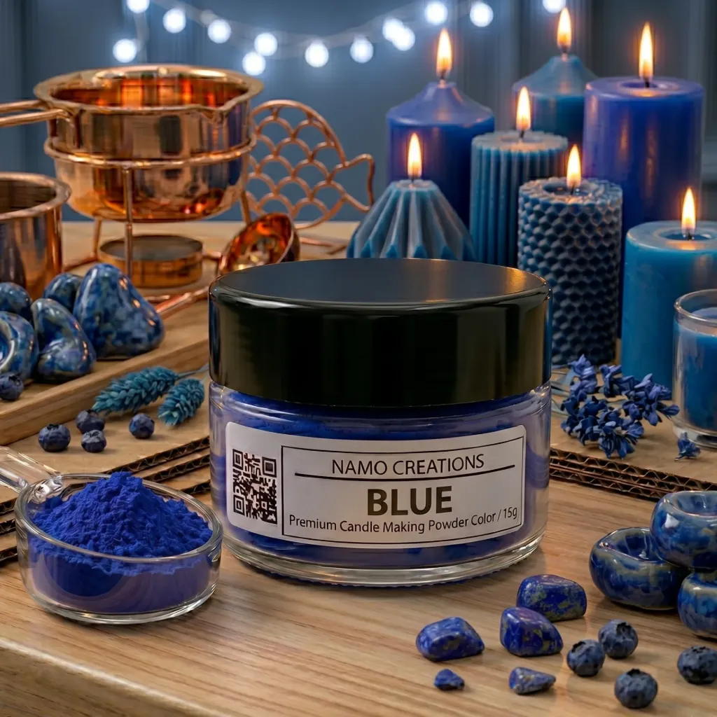 [150002] Blue Powder Color for Candle Making
