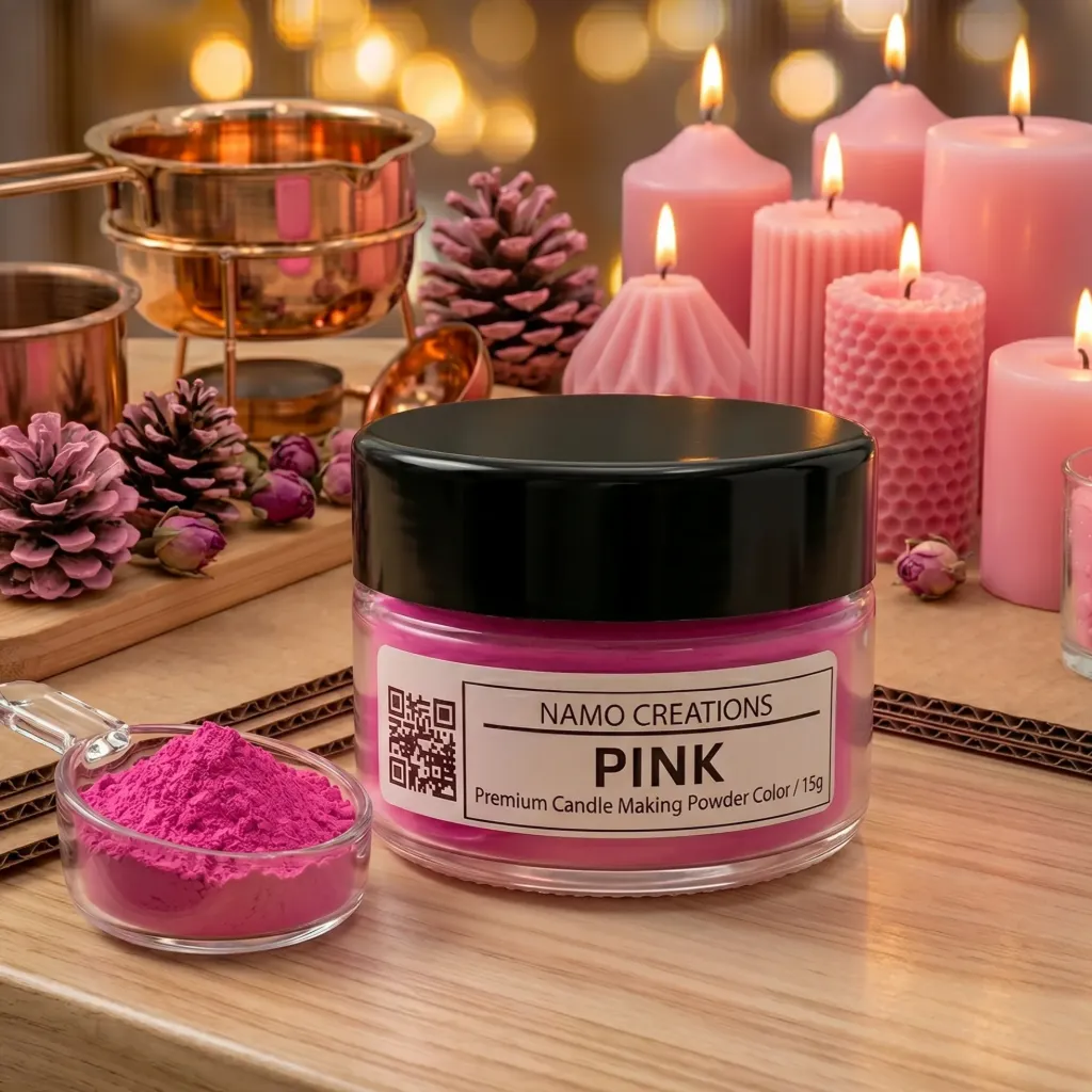 [150004] Pink Powder Color for Candle Making