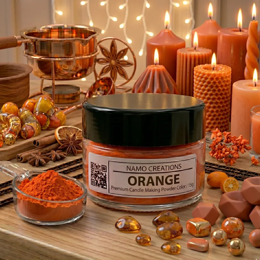 [150006] Orange Powder Color for Candle Making