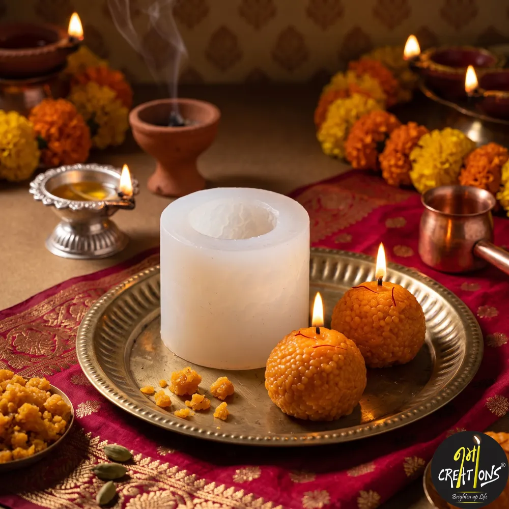 [170001] Ladoo Candle Silicon Mould