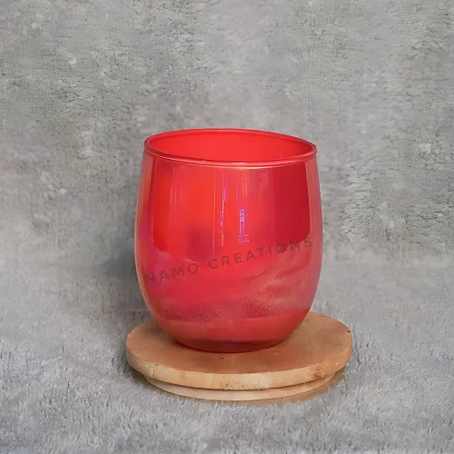 200 ml Pyali Glass Jar for Candle Making