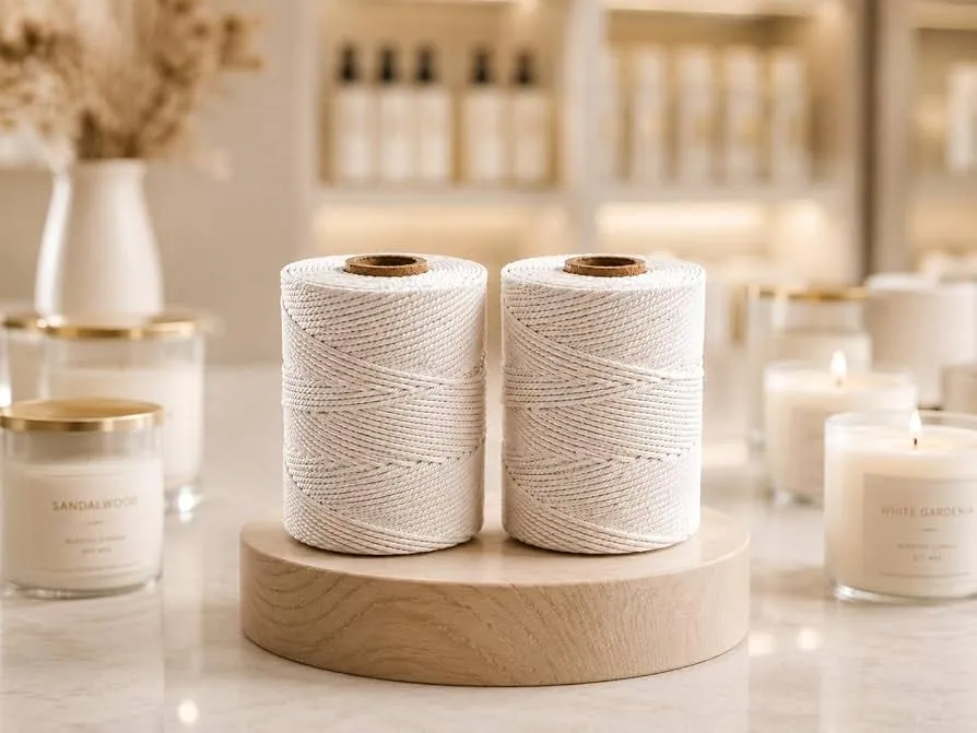 [160015] Braided Cotton Thread for Candle making- NCW 16 (10 Mtr.)